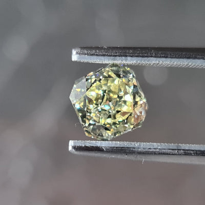 2.14 Carat RADIANT Shape YELLOW Color Diamond
