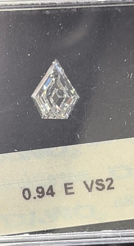 0.94 Carat KITE Shape E Color Diamond