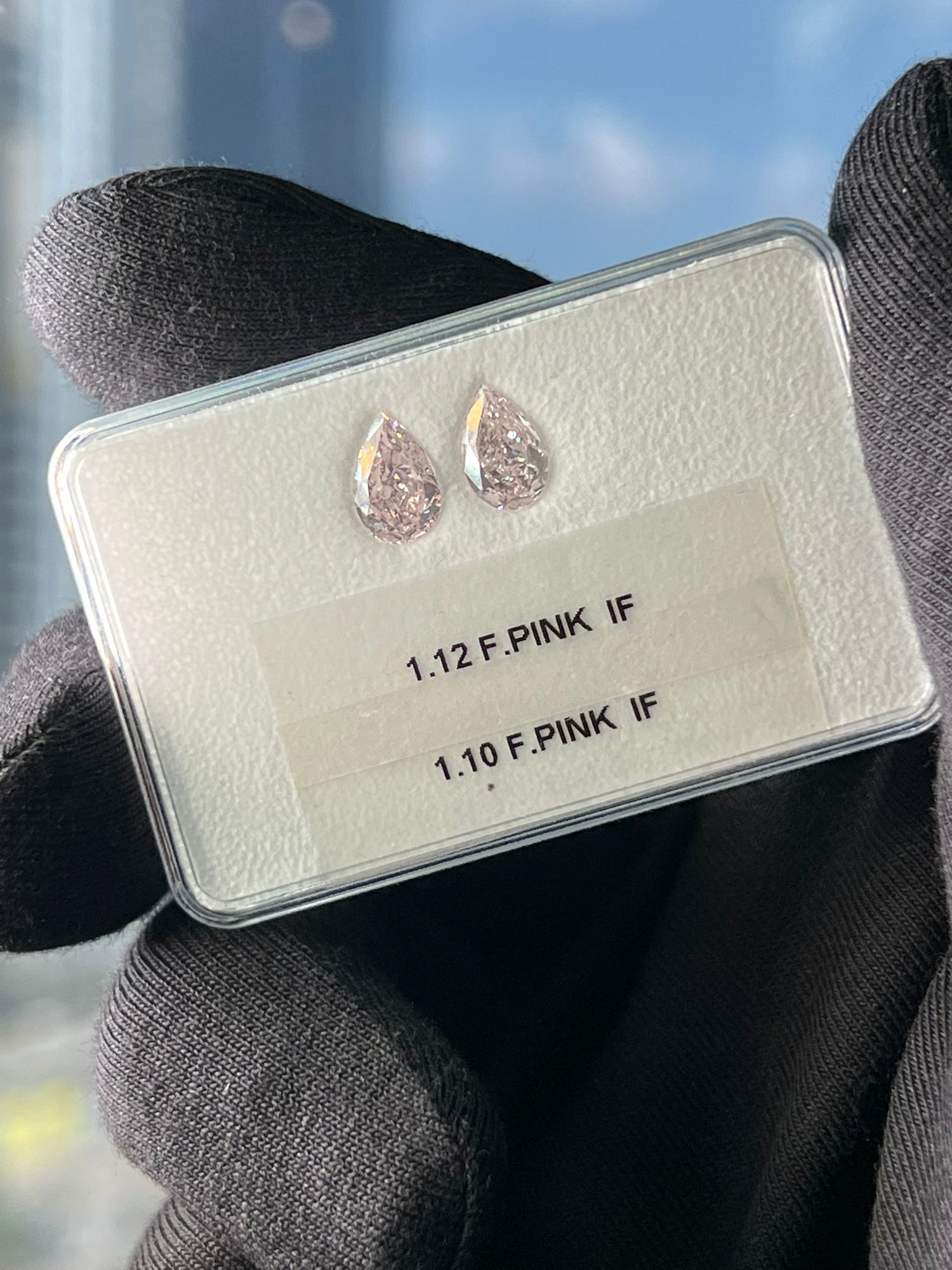1.12 Carat PEAR Shape PINK Color Diamond
