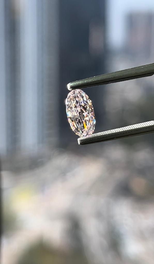 1.24 Carat OVAL Shape PINK Color Diamond