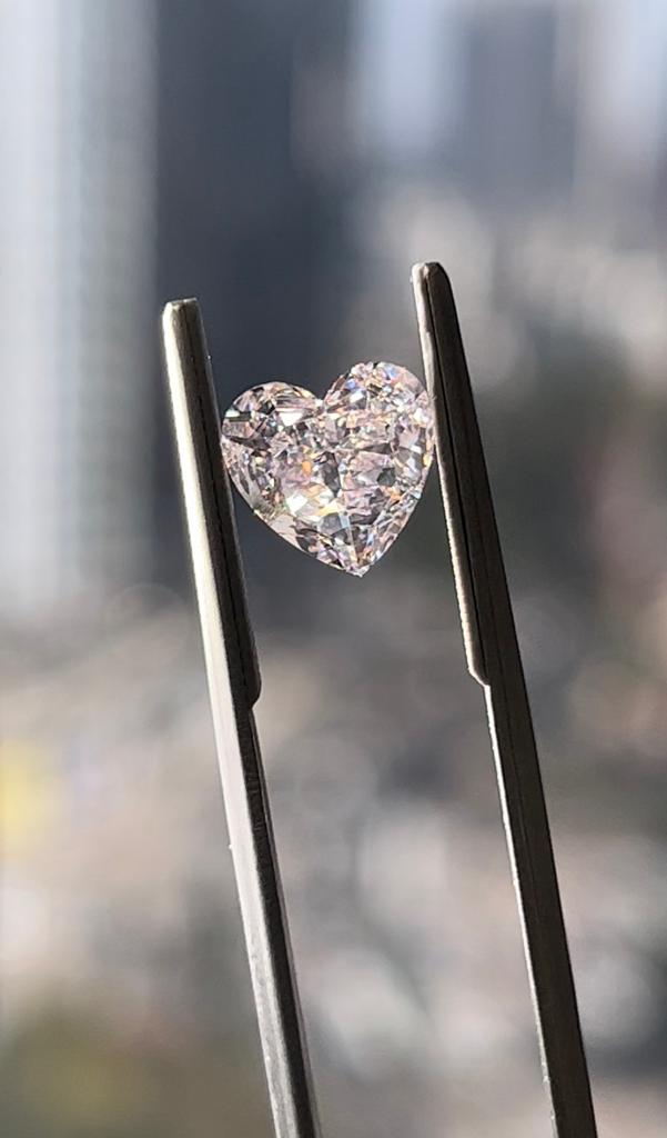 2.51 Carat HEART Shape PINK Color Diamond