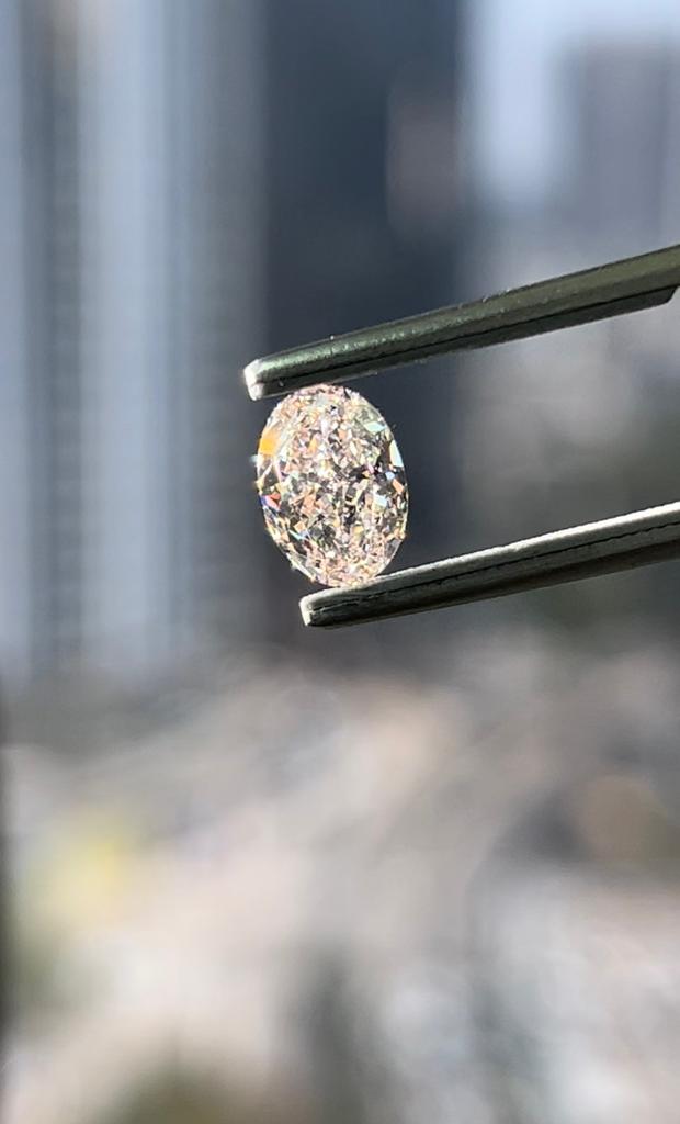 1.22 Carat OVAL Shape PINK Color Diamond