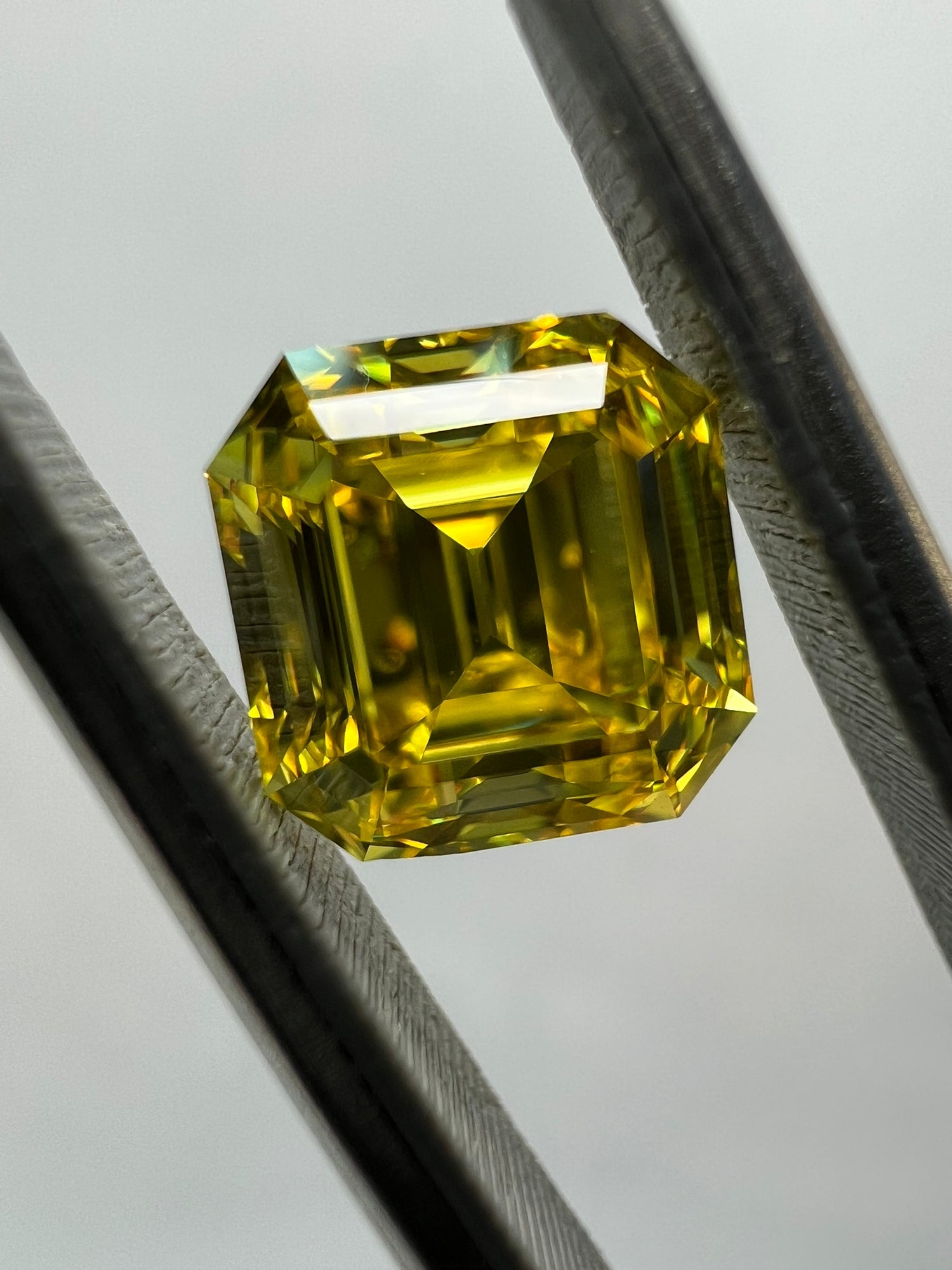 2.03 Carat EMERALD Shape YELLOW Color Diamond