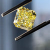 6.93 Carat RADIANT Shape YELLOW Color Diamond