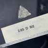 2.03 Carat TRIANGLE Shape D Color Diamond