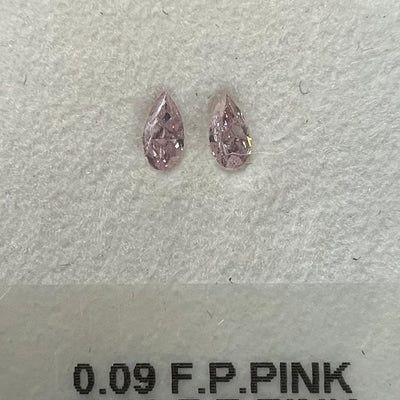 0.11 Carat PEAR Shape PINK Color Diamond