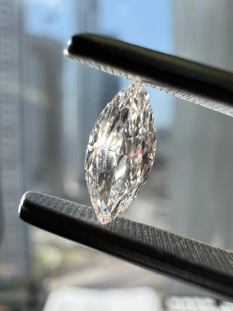 BROWN Diamond, 0.51 Carat, MARQUISE Shape, SI1 Clarity