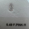 0.49 Carat PEAR Shape PINK Color Diamond