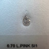 0.70 Carat PEAR Shape PINK Color Diamond