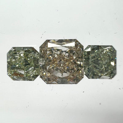 BROWN Diamond, 0.68 Carat, RADIANT Shape, IF Clarity