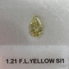 1.21 Carat PEAR Shape LY Color Diamond