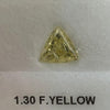 1.30 Carat TRIANGLE Shape YELLOW Color Diamond