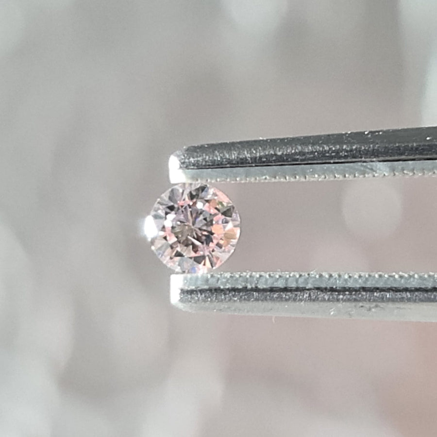 0.20 Carat ROUND Shape PINK Color Diamond