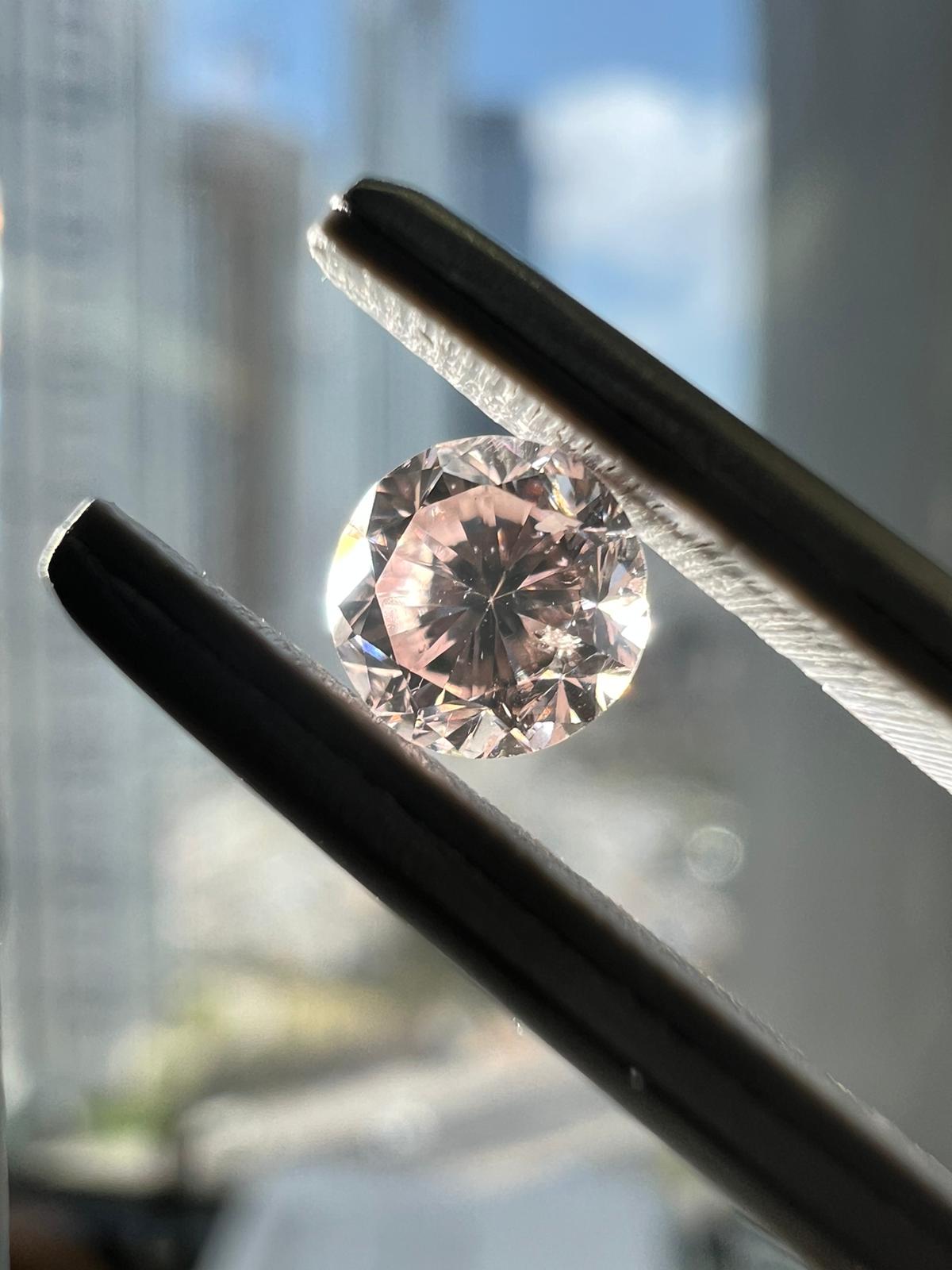 PINK Diamond, 0.40 Carat, ROUND Shape