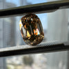 Orangy brown diamond, 1.51 carat, cushion shape, i1 clarity