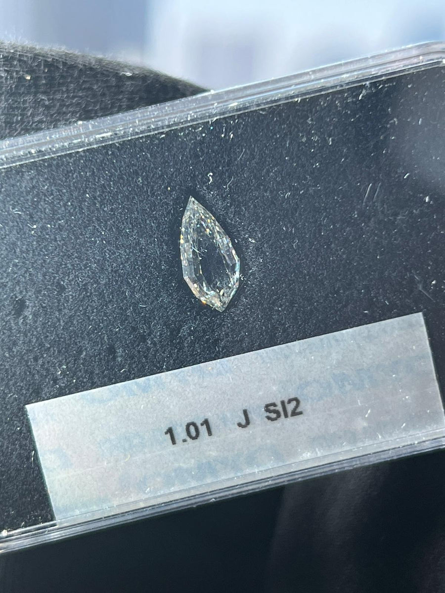 1.01 Carat PEAR Shape J Color Diamond