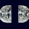 0.71 Carat HALF MOON Shape E Color Diamond