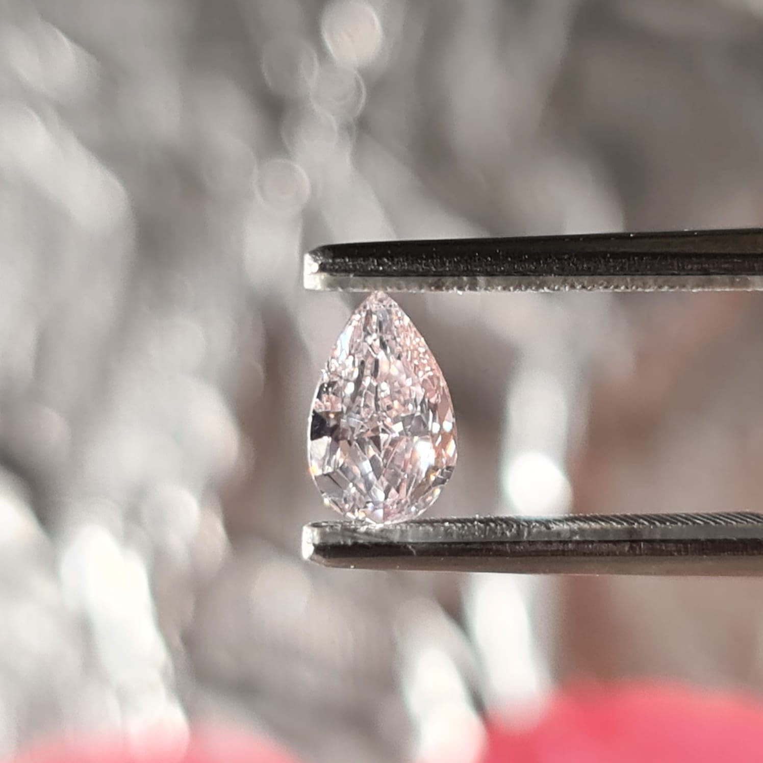0.85 Carat PEAR Shape PINK Color Diamond - VMK Diamonds