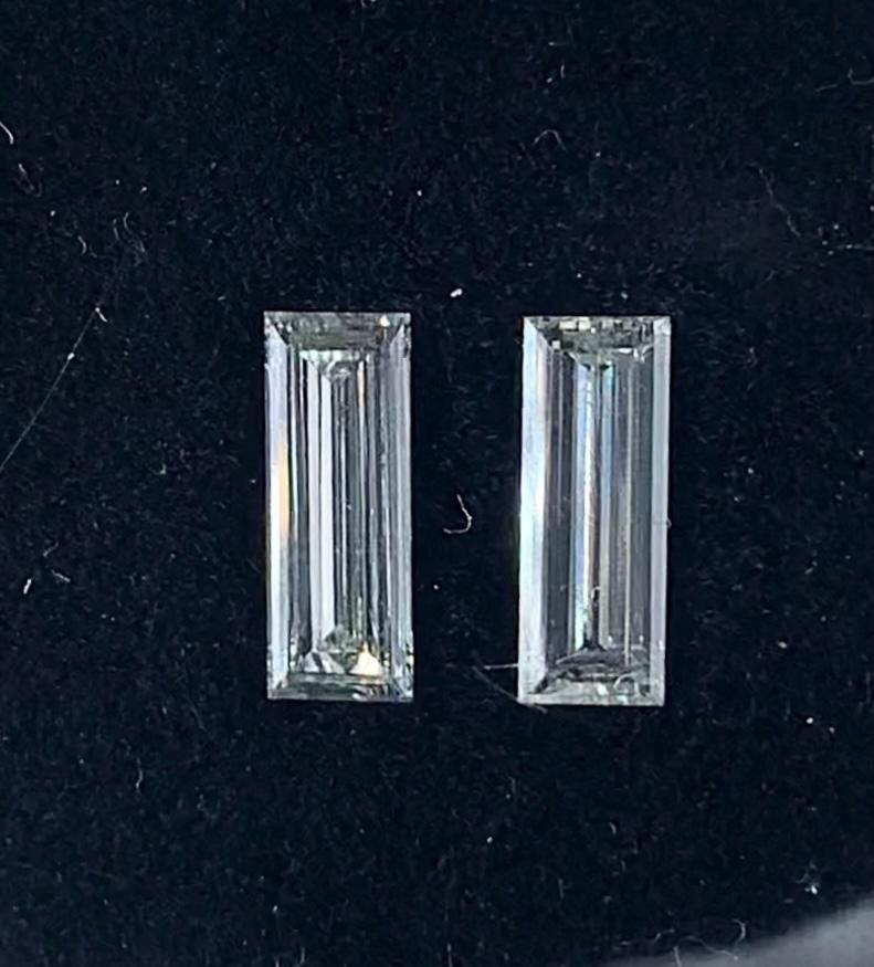 1.06 Carat BAGUETTE Shape F-G Color Diamond