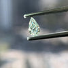 0.62 Carat PEAR Shape GREEN Color Diamond