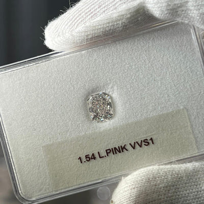 1.54 Carat RADIANT Shape PINK Color Diamond