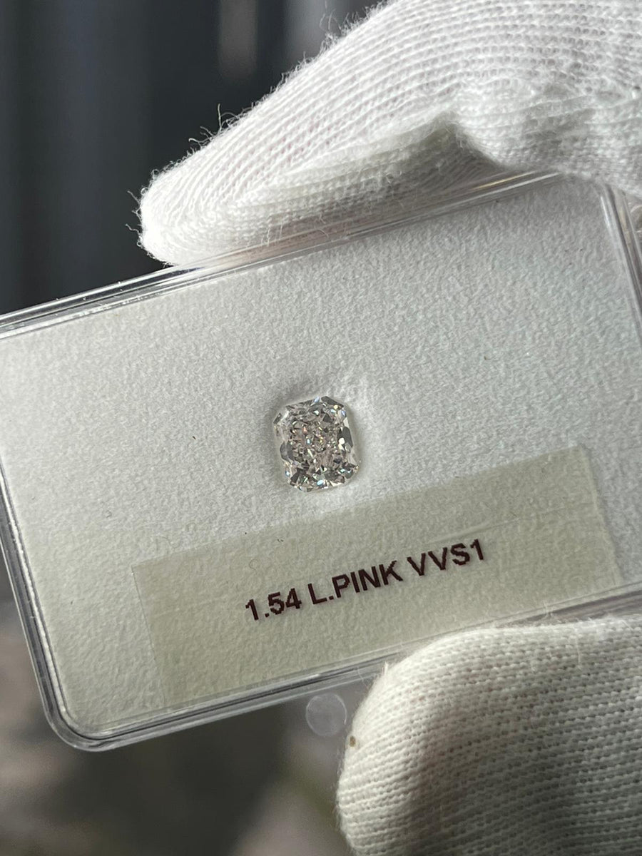 1.54 Carat RADIANT Shape PINK Color Diamond