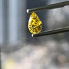 YELLOW Diamond, 1.19 Carat, PEAR Shape, VS1 Clarity