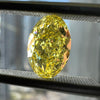 YELLOW Diamond, 2.01 Carat, OVAL Shape, SI2 Clarity