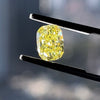 3.05 Carat CUSHION Shape YELLOW Color Diamond