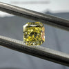 YELLOW Diamond, 0.42 Carat, RADIANT Shape, VVS2 Clarity