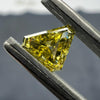 YELLOW Diamond, 0.33 Carat, SHIELD Shape, VS2 Clarity