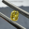 Yellow Diamond, 0.30 Carat, RADIANT Shape, VVS2 Clarity