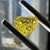 Yellow diamond, 1.00 carat, heart shape, SI2 clarity