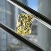 YELLOW Diamond, 1.23 Carat, RADIANT Shape, VS2 Clarity