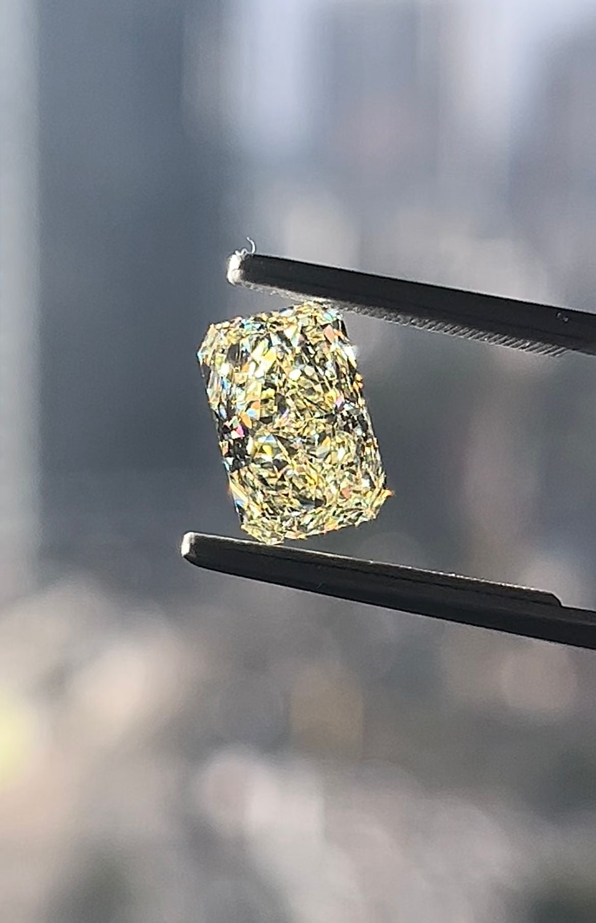 3.02 Carat RADIANT Shape WX Color Diamond