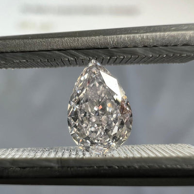 Pink diamond, 0.30 carat, pear shape, VS2 clarity
