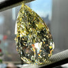 YELLOW Diamond, 3.10 Carat, PEAR Shape, VVS2 Clarity