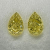 YELLOW Diamond, 1.61 Carat, PEAR Shape, SI1 Clarity