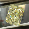 YELLOW Diamond, 2.38 Carat, RADIANT Shape, I1 Clarity