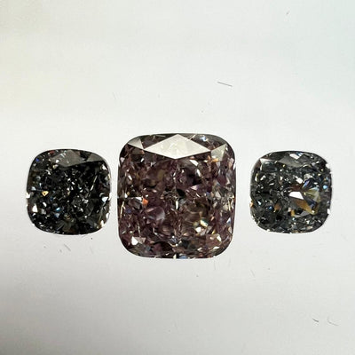 BLUE Diamond, 0.21 Carat, CUSHION Shape, SI1 Clarity