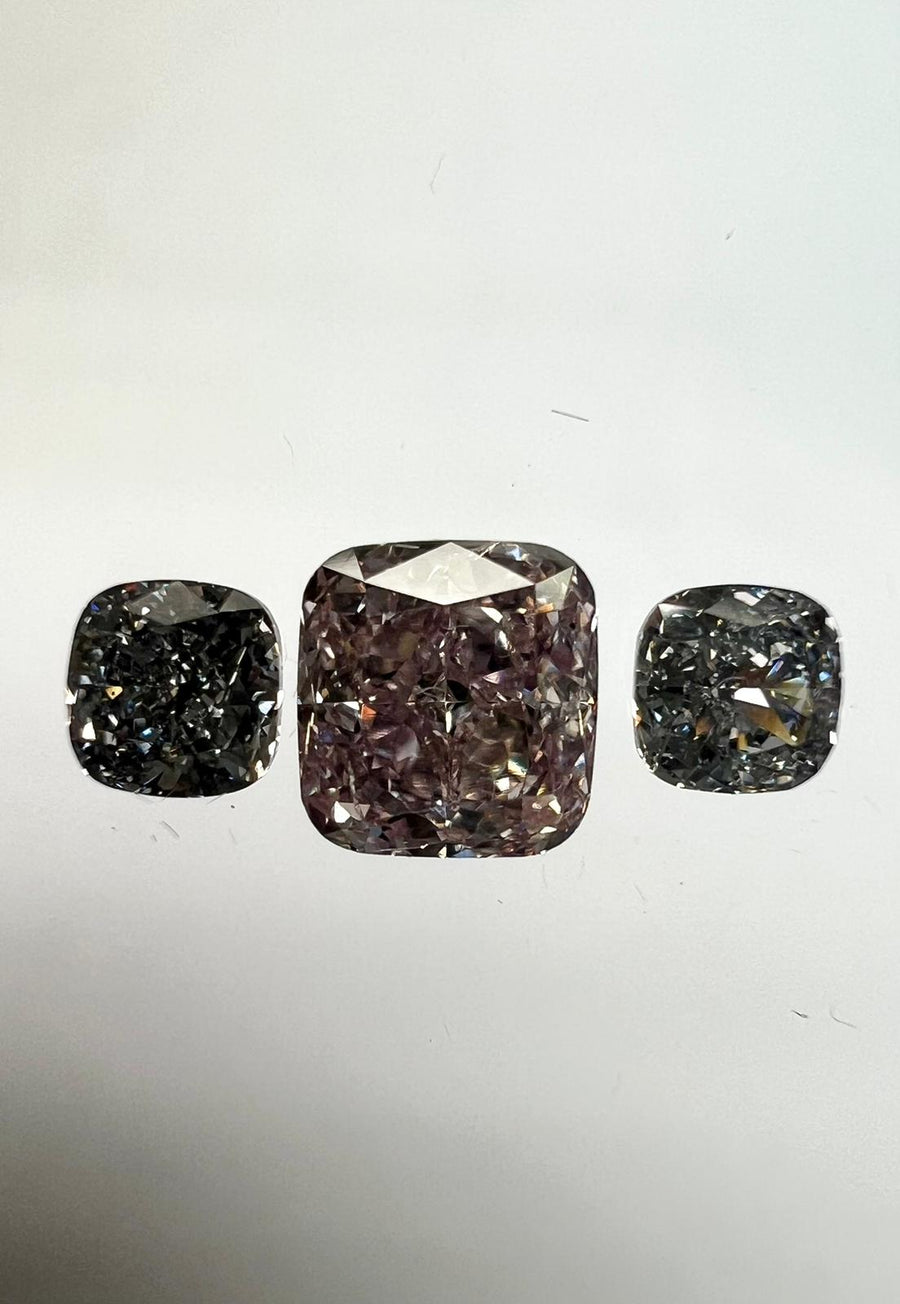 BLUE Diamond, 0.21 Carat, CUSHION Shape, SI1 Clarity