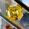 YELLOW Diamond 2.01 Carat ASSCHER Shape VS2 Clarity