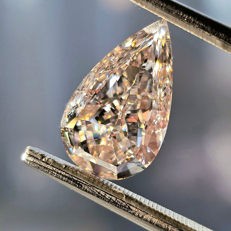 Pinkish Brown Diamond, Carat, Pear Shape, VS1 Clarity