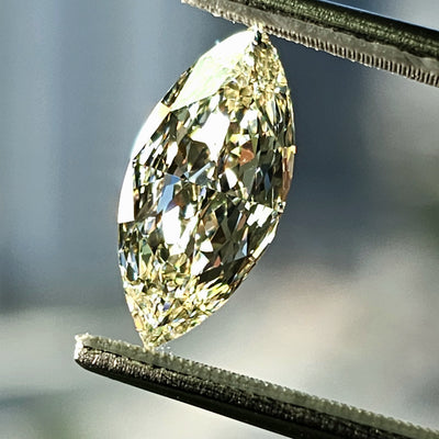 Light Yellow Diamond, 2.02 Carat, MARQUISE Shape, VVS2 Clarity
