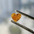 Yellow Orange Diamond, 1.51 Carat, Heart Shape