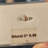 Pink & green diamonds, 0.58 carat, pear shape, VS2 clarity