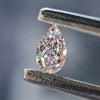 Pink diamond, 0.31 carat, pear shape, SI1 clarity