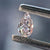 Pink diamond, 0.31 carat, pear shape, SI1 clarity
