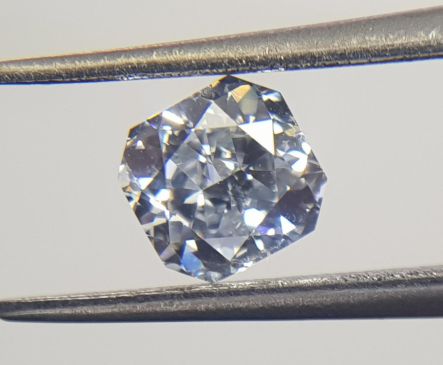 0.70 Carat CUSHION Shape BLUE Color Diamond - VMK Diamonds