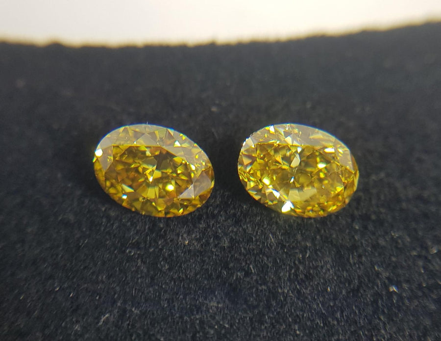 1.16 Carat OVAL Shape YELLOW Color Diamond